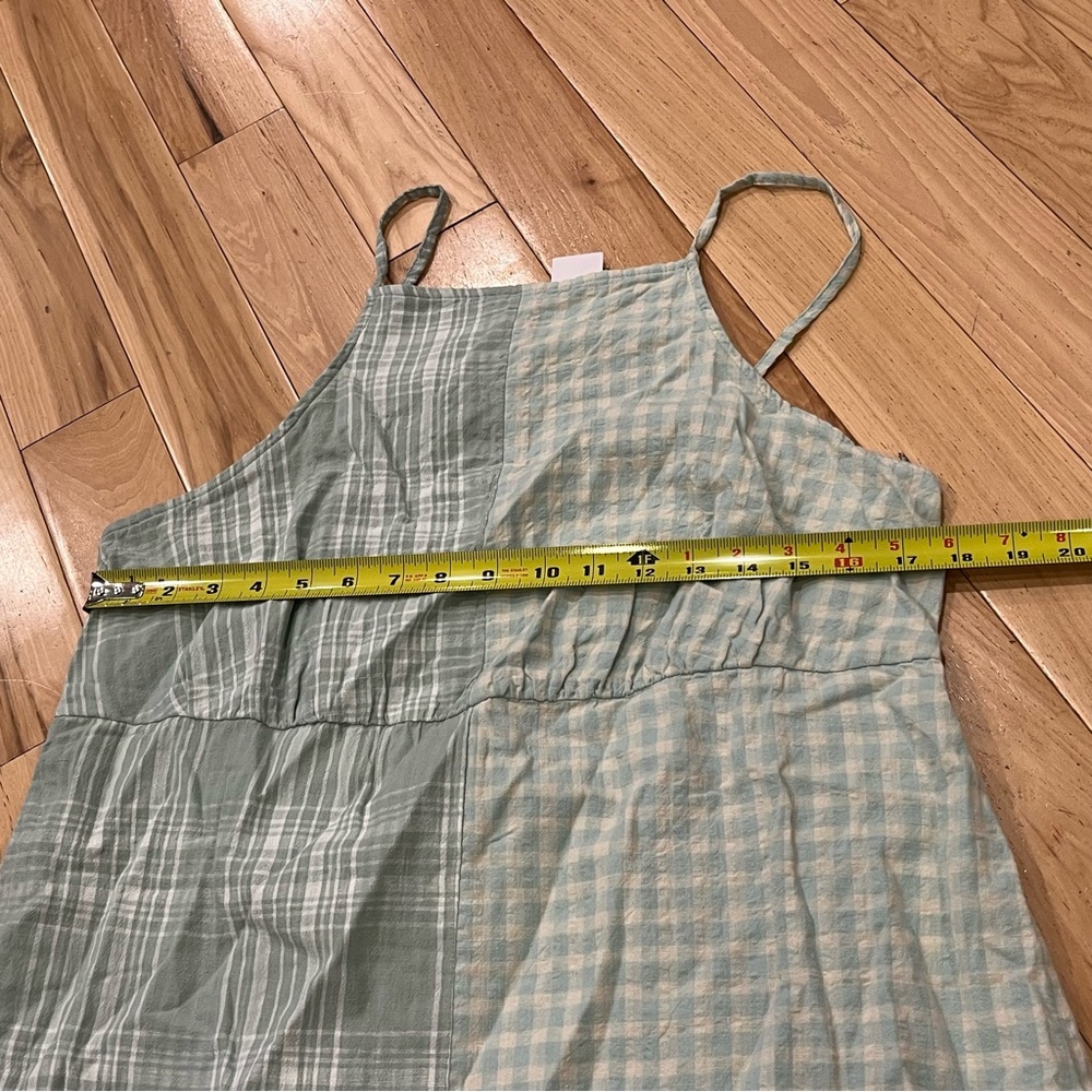 NWT American Eagle Outfitters Green & White Sleeveless Linen Dress - Women’s XXL - Picture 7 of 7